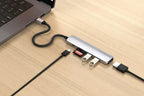 6-in-1 USB-C Slim Multiport Adapter Silver