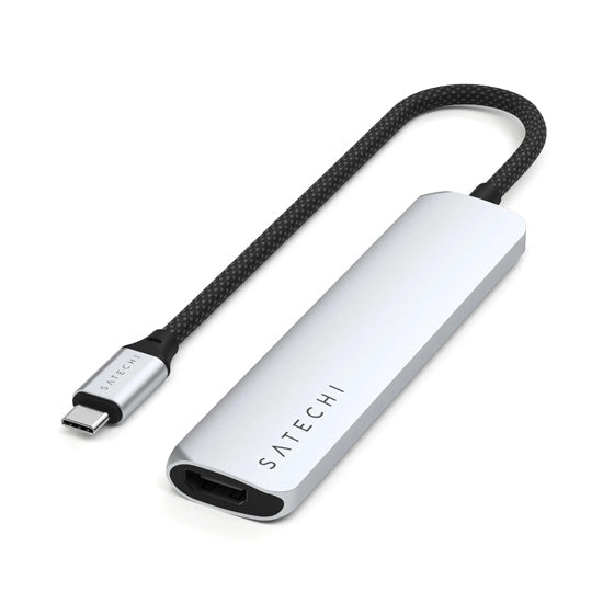 6-in-1 USB-C Slim Multiport Adapter Silver