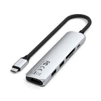 6-in-1 USB-C Slim Multiport Adapter Silver