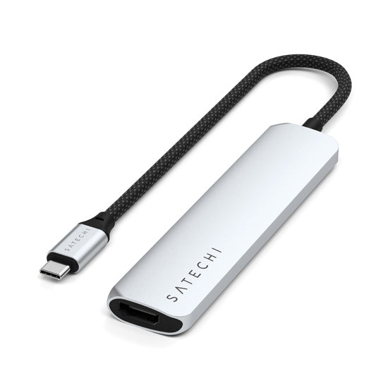 6-in-1 USB-C Slim Multiport Adapter Silver