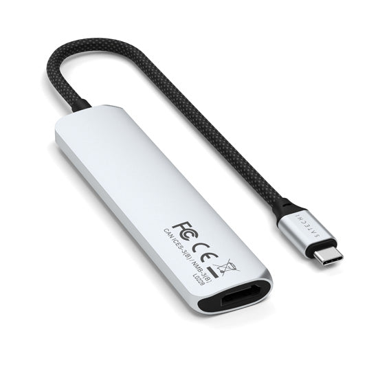 6-in-1 USB-C Slim Multiport Adapter Silver