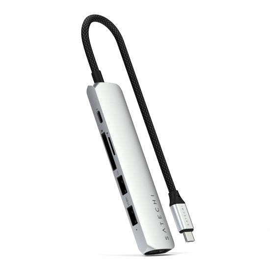 6-in-1 USB-C Slim Multiport Adapter Silver
