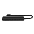 Adaptateur multiport USB-C Slim 7-en-1 avec Ethernet Noir