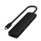 Adaptateur multiport USB-C Slim 7-en-1 avec Ethernet Noir