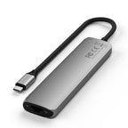 Adaptateur multiport USB-C Slim 7-en-1 avec Ethernet Space Gray