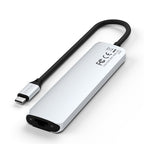 Adaptateur multiport USB-C Slim 7-en-1 avec Ethernet Silver
