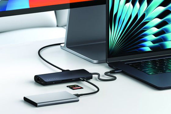 USB-C 8K to Ethernet V3 Multiport Adapter Midnight