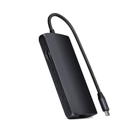 USB-C 8K to Ethernet V3 Multiport Adapter Midnight