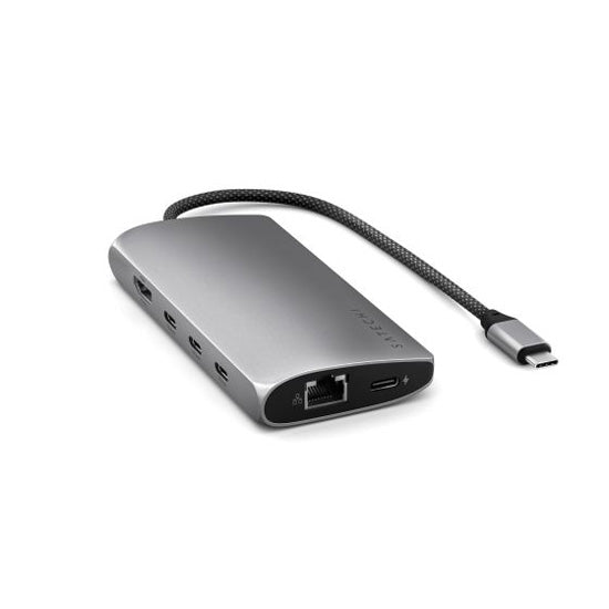 USB-C 8K to Ethernet V3 Multiport Adapter Space Gray