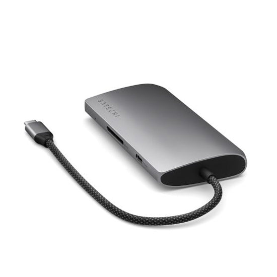 USB-C 8K to Ethernet V3 Multiport Adapter Space Gray