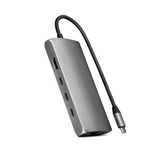 USB-C 8K to Ethernet V3 Multiport Adapter Space Gray