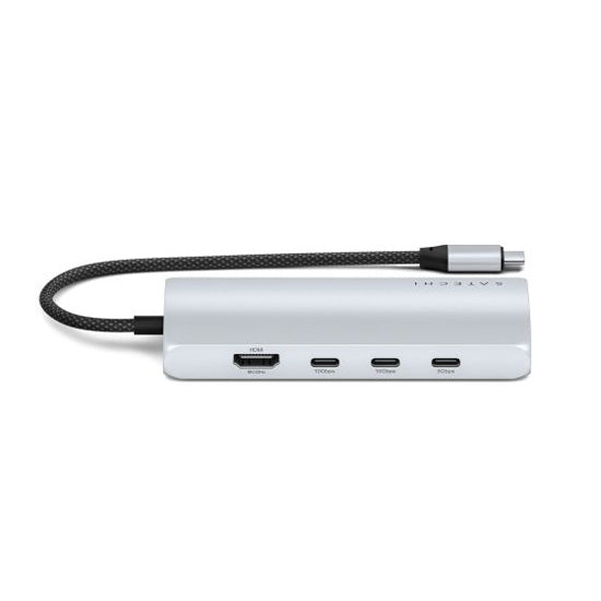USB-C 8K to Ethernet V3 Multiport Adapter Silver