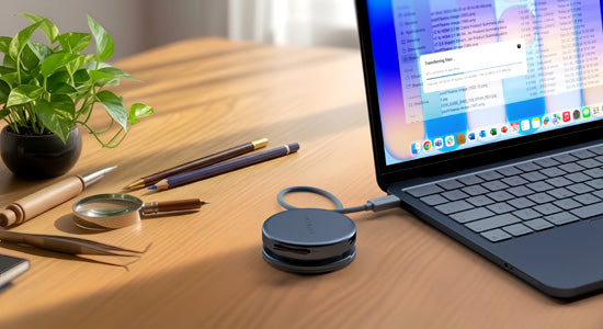 OntheGo 5-in-1 Multiport Adapter Indigo