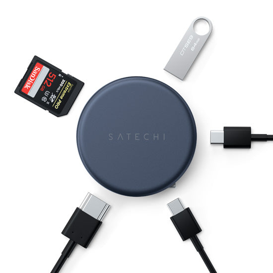 OntheGo 5-in-1 Multiport Adapter Indigo