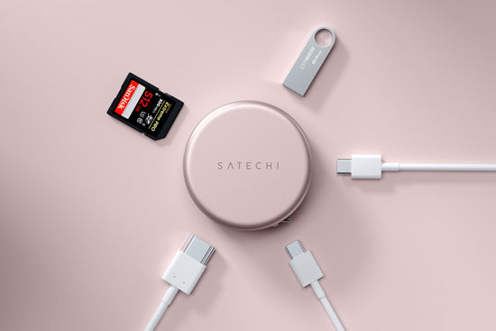 OntheGo 5-in-1 Multiport Adapter Blush