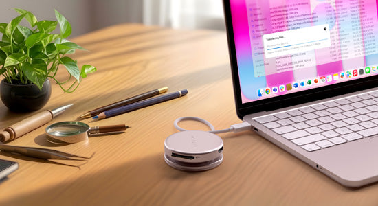 OntheGo 5-in-1 Multiport Adapter Blush