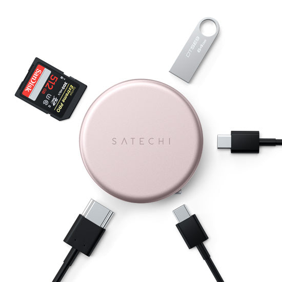 OntheGo 5-in-1 Multiport Adapter Blush