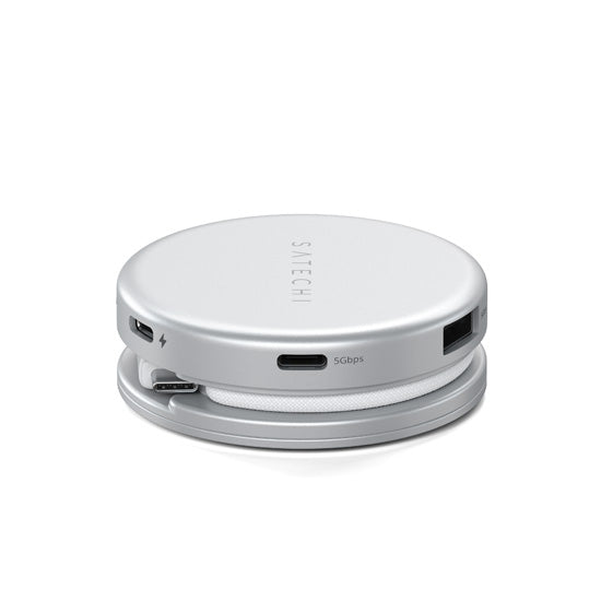 OntheGo 5-in-1 Multiport Adapter Silver