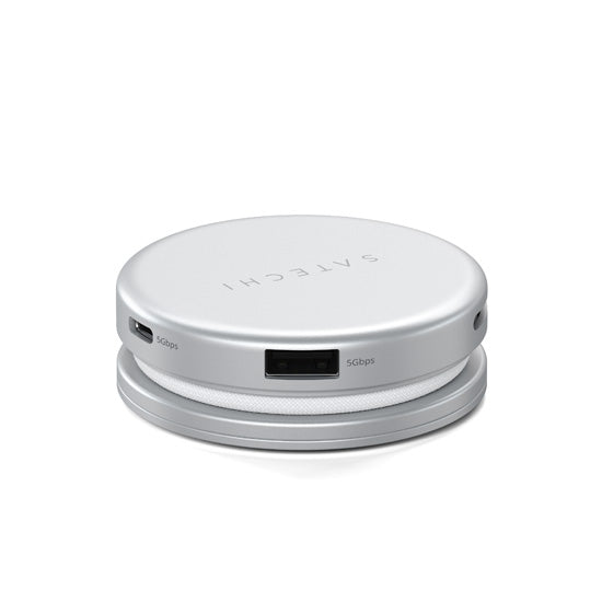 OntheGo 5-in-1 Multiport Adapter Silver