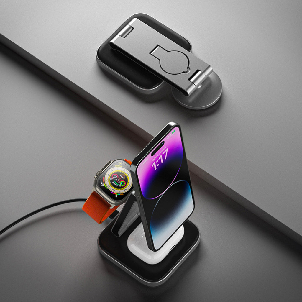 3-in-1 Foldable charger Qi2