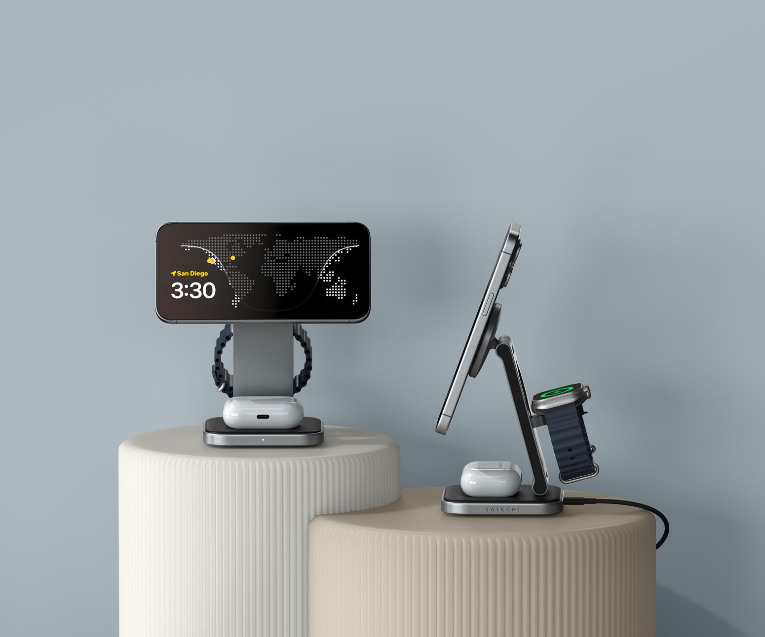 3-in-1 Foldable charger Qi2