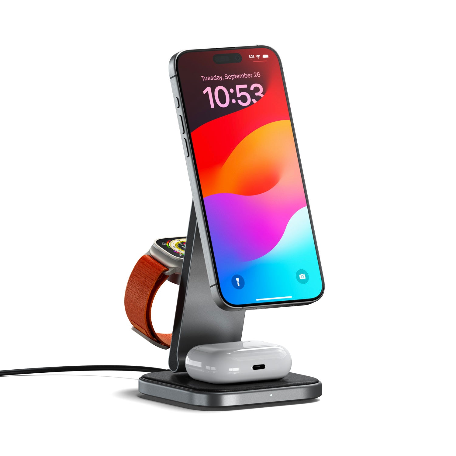 3-in-1 Foldable charger Qi2