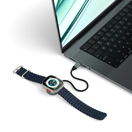 USB-C Fast Charging Cable For Apple Watch Space Gray