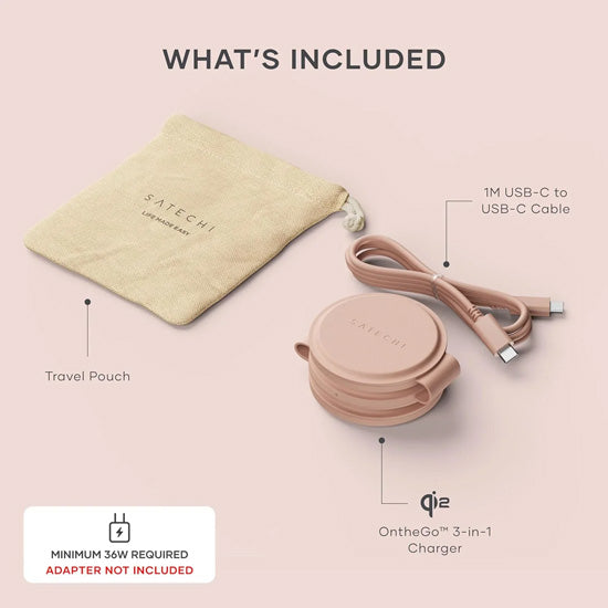 OntheGo™ 3-in-1 Charger Rose