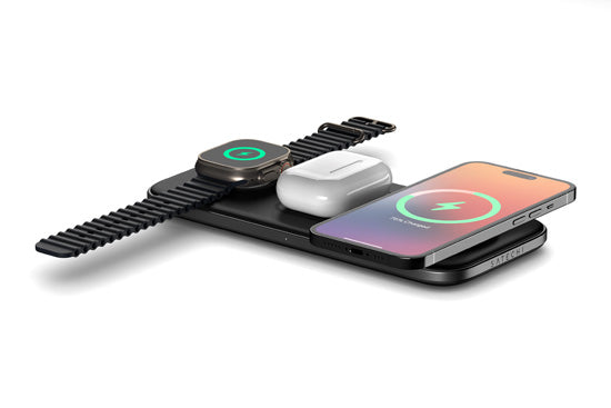 Qi2 TRIO Wireless Charging Pad Black