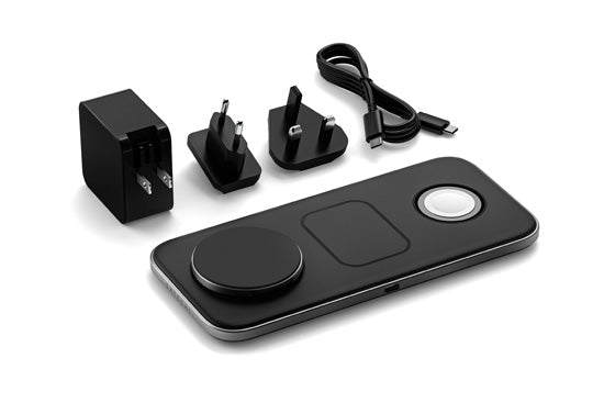Qi2 TRIO Wireless Charging Pad Black