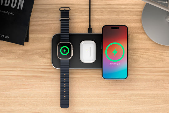 Qi2 TRIO Wireless Charging Pad Black
