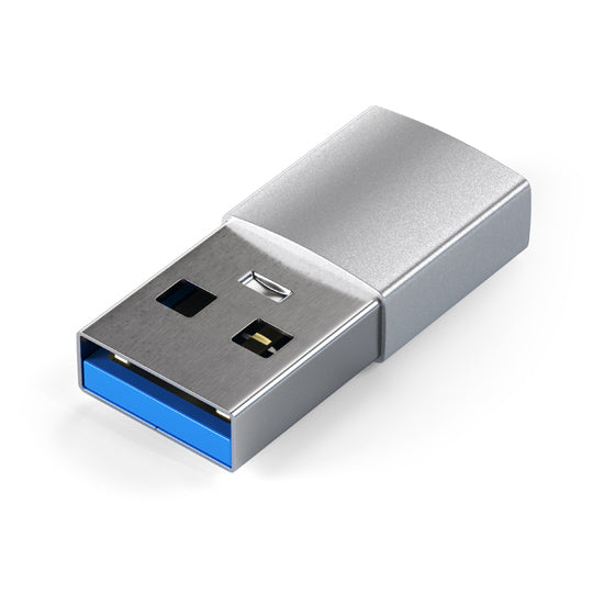 USB-A to USB-C adapter Silver