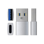 USB-A to USB-C adapter Silver