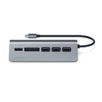 TYPE-C ALUMINUM USB 3.0 HUB & CARD READER Space Gray