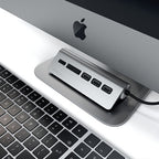 TYPE-C ALUMINUM USB 3.0 HUB & CARD READER Space Gray