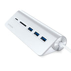 TYPE-C ALUMINUM USB 3.0 HUB & CARD READER Silver