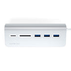 TYPE-C ALUMINUM USB 3.0 HUB & CARD READER Silver