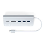 TYPE-C ALUMINUM USB 3.0 HUB & CARD READER Silver