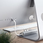 TYPE-C ALUMINUM USB 3.0 HUB & CARD READER Silver