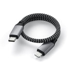 USB-C to Lightning cable (0,25 m) Grey
