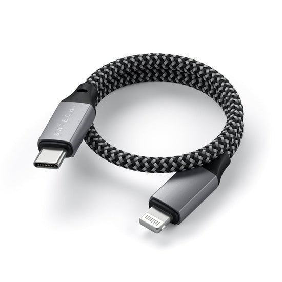 USB-C to Lightning cable (0,25 m) Grey