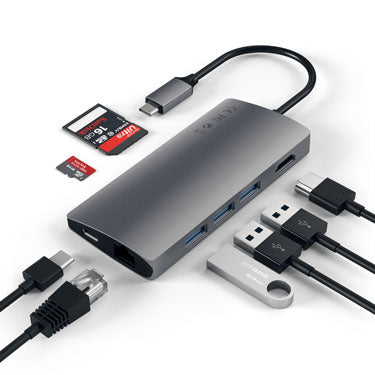 Multiports USB-C 4K et Ethernet V2 Space Gray