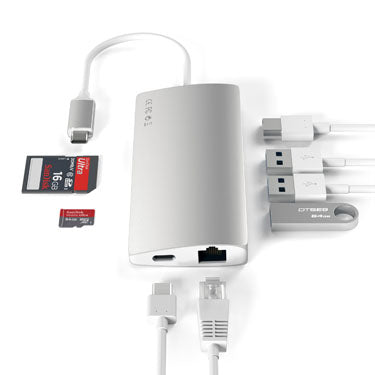 Multiports USB-C 4K et Ethernet V2 Argent