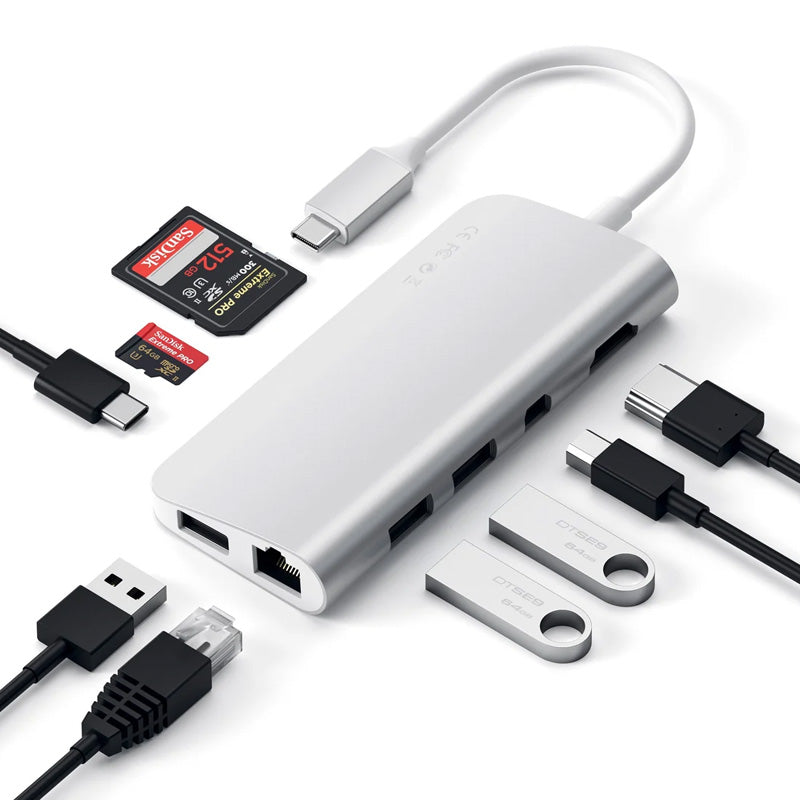 Type-C Multimedia Adapter Silver