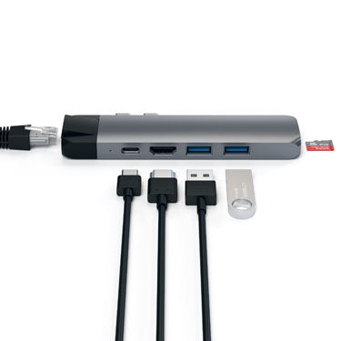 Type-C Pro Hub With Ethernet & 4K HDMI Space Grey