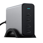 165w USB-C 4-port PD GaN Charger Space Gray