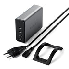 165w USB-C 4-port PD GaN Charger Space Gray