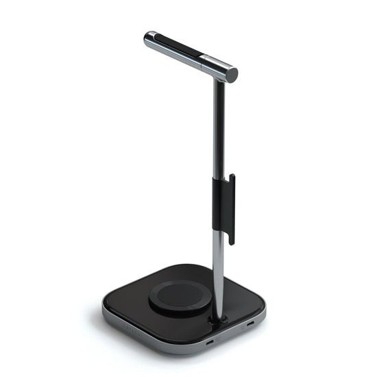 2-in-1 headphone stand with wireless charger