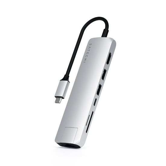 USB-C Slim with Ethernet adapter Silver