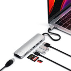 USB-C Slim with Ethernet adapter Silver